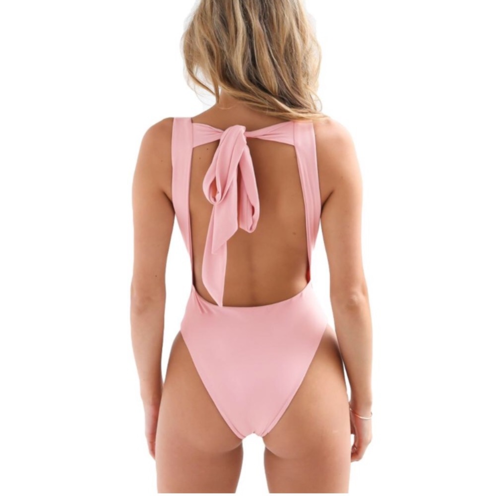 NWOT The Bralette co tie back bodysuit